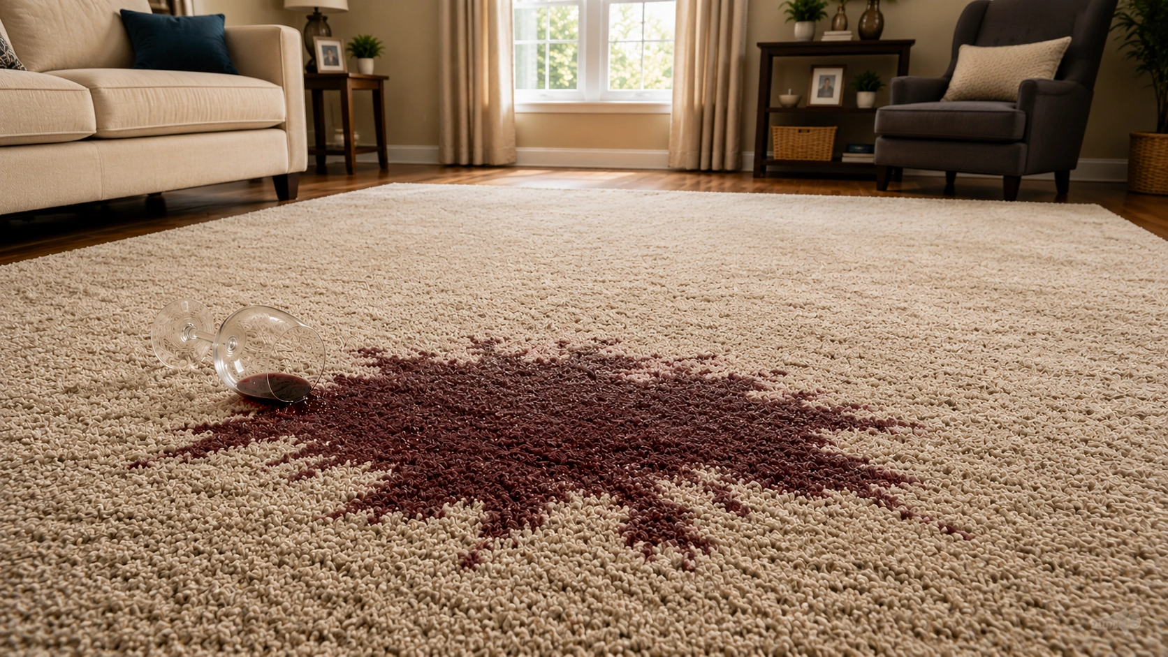 Carpets before our cleaning service