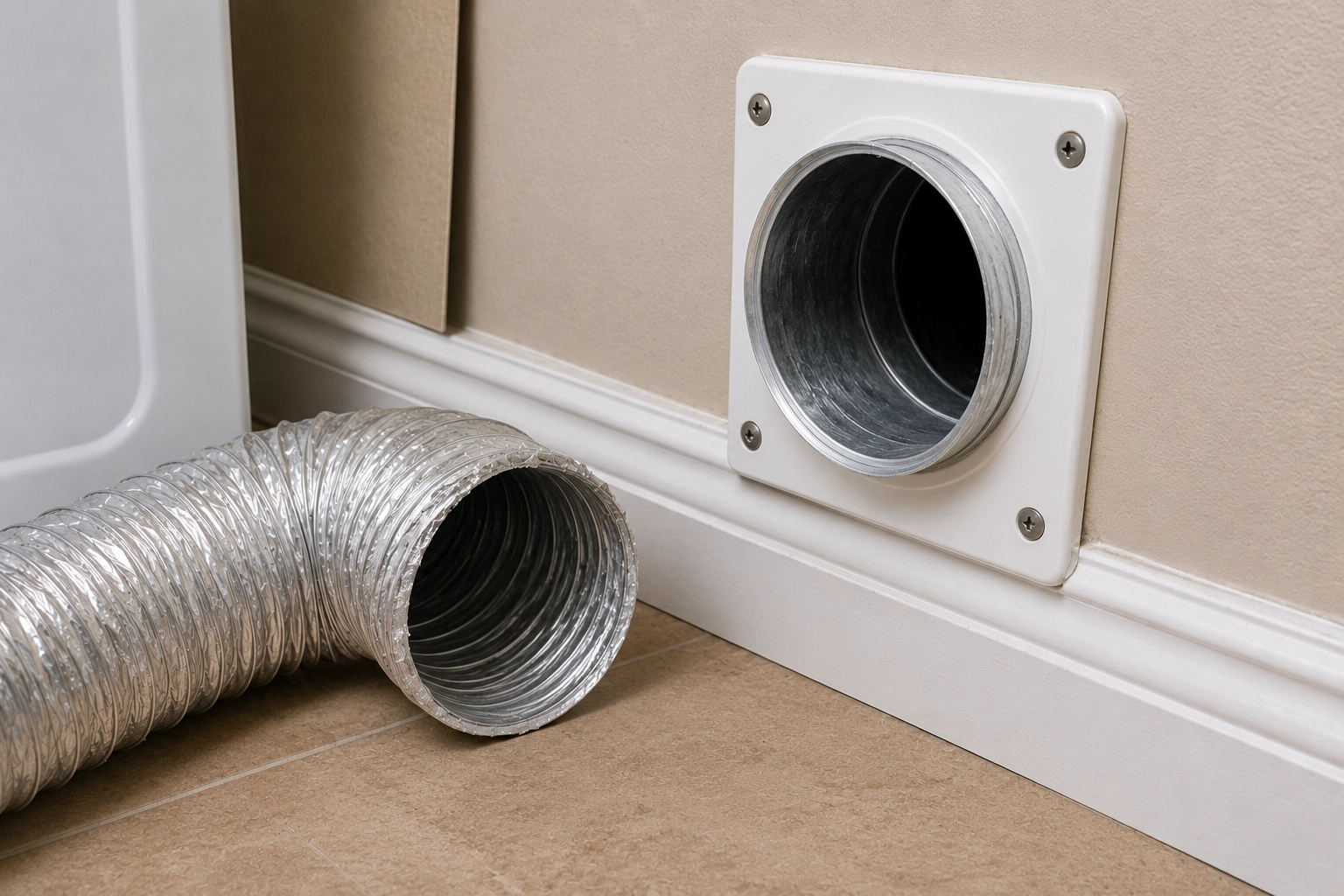 Dryer vent Before cleaning