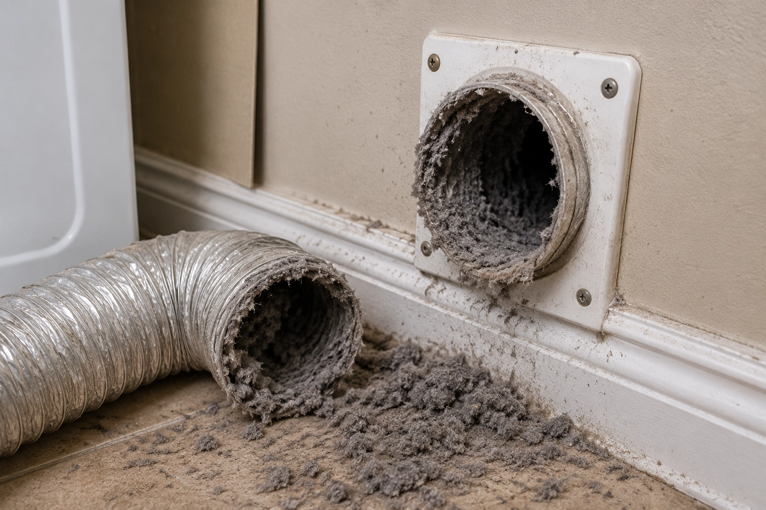 Dryer vent After cleaning