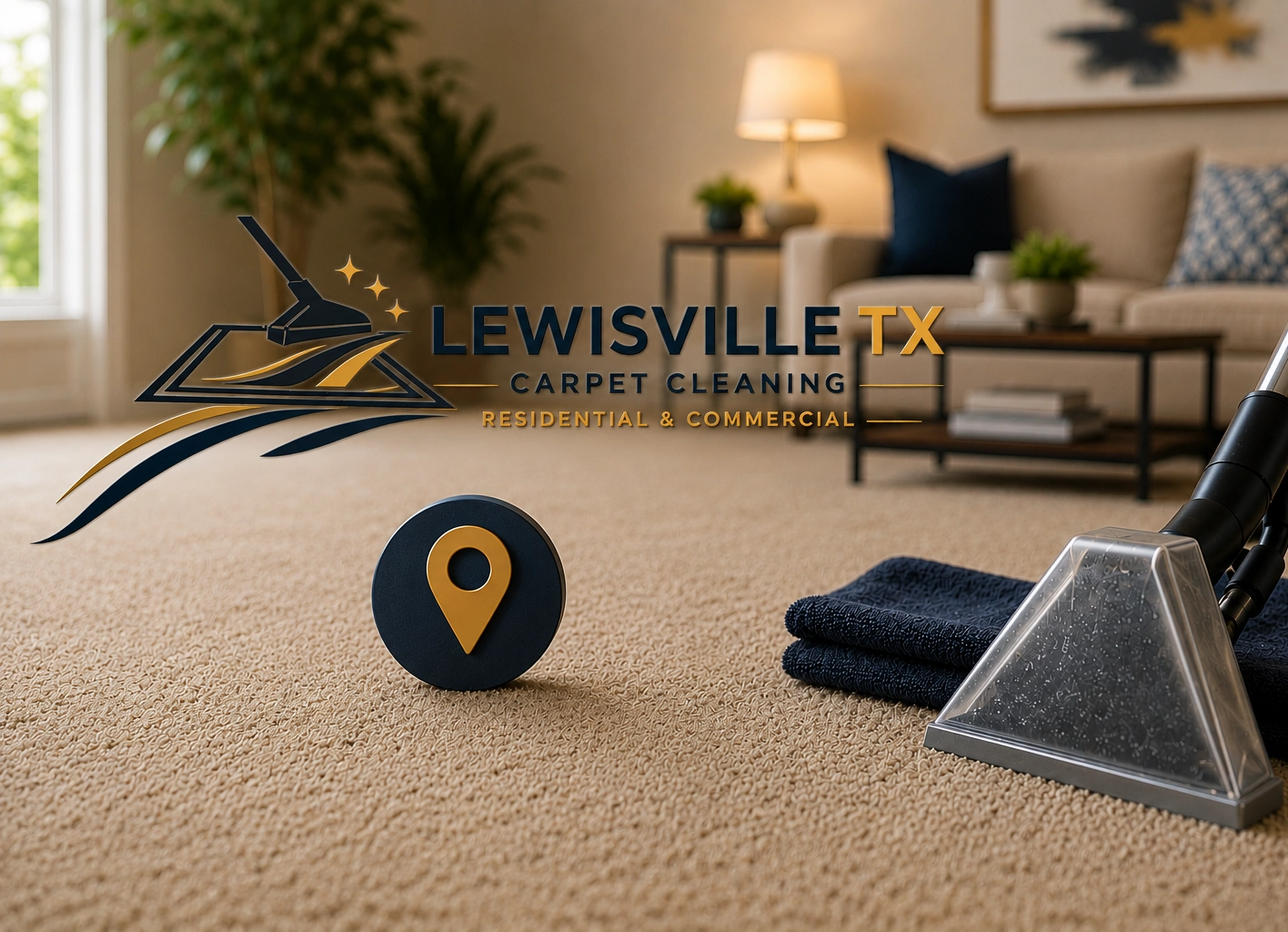 Lewisville TX Carpet Cleaning services - our location