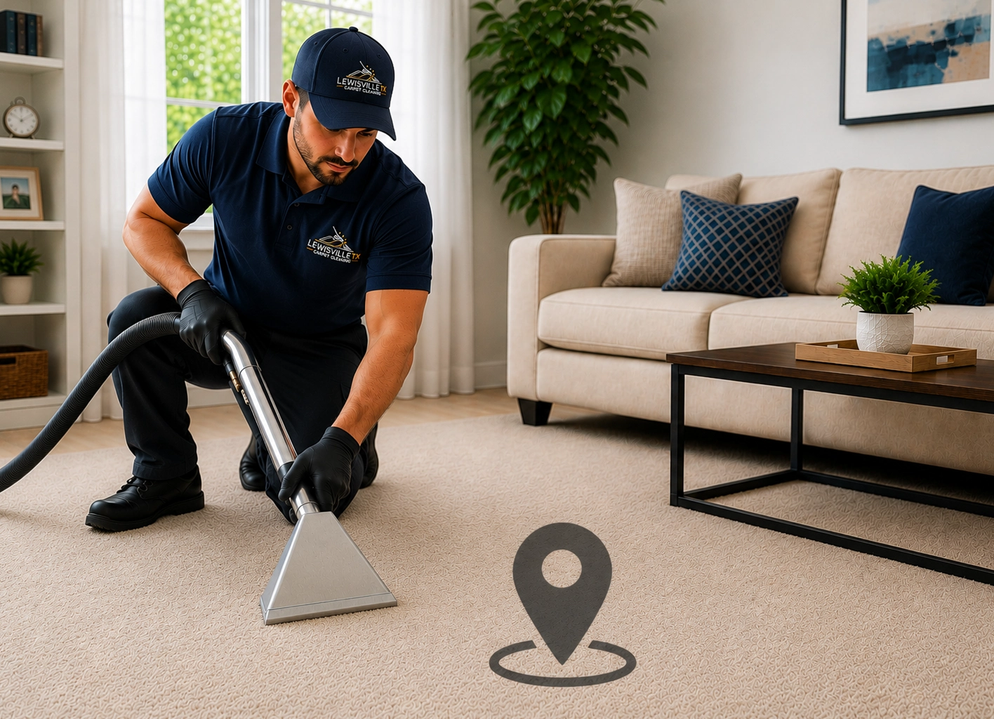 Lewisville TX Tile & Grout Cleaning services - our location