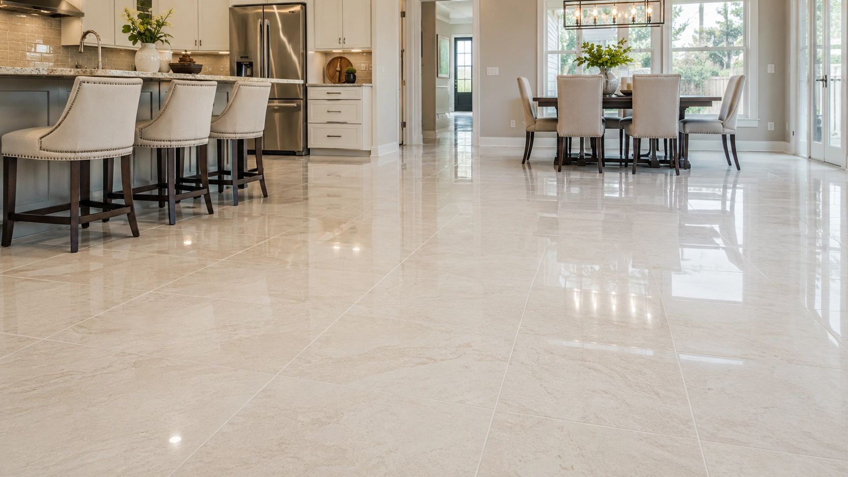 Clean & Shiny Tile with our Cleaning services