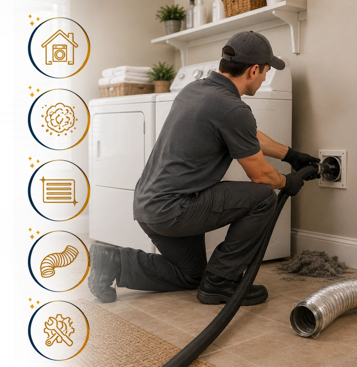 Professional dryer vent cleaning tips